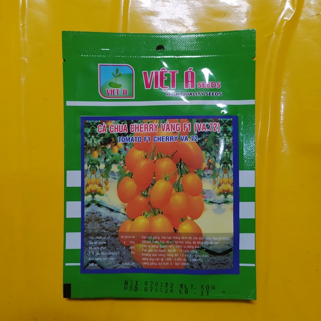 Hạt giống cà chua cherry vàng F1 gói 50 hạt