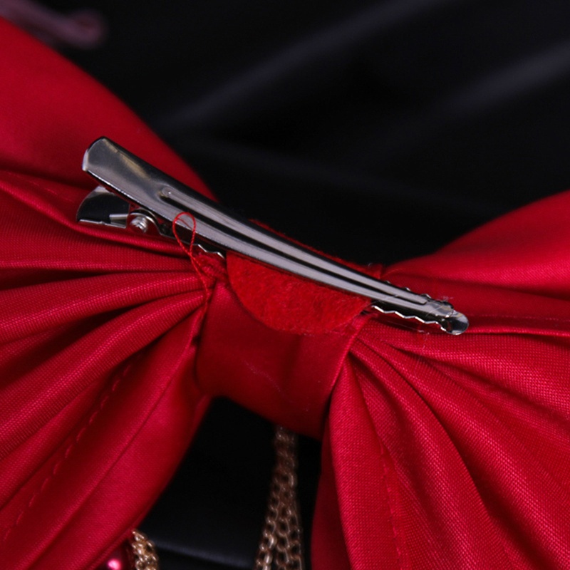 Dây Buộc Tóc Ruy Băng Lớn Màu Trơn Dành Cho Cô Dâu