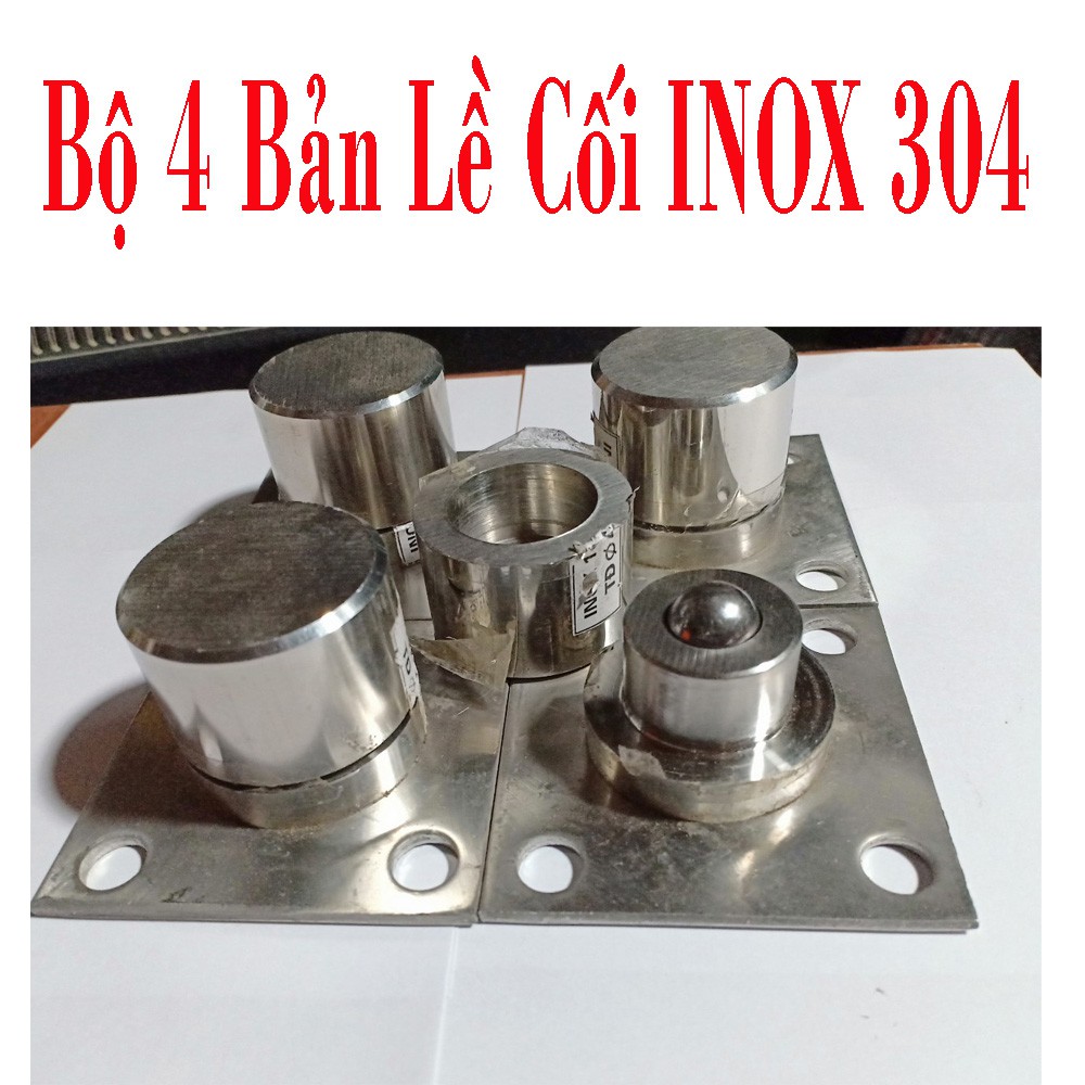 [ RẺ VÔ ĐỊCH ] 4 chiếc Bản lề cối xoay cổng inox 304 xịn phi 42 hoặc phi 38 dùng lắp đặt cho 2 cánh cổng