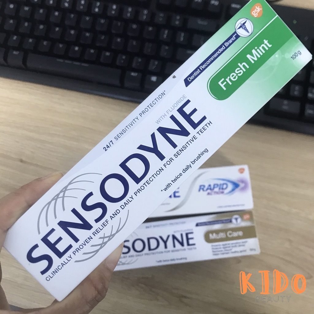 Kem đánh răng SENSODYNE Bạc Hà/Mát Lạnh/Giảm ê buốt/Multi Care 100g / 113g / 184g
