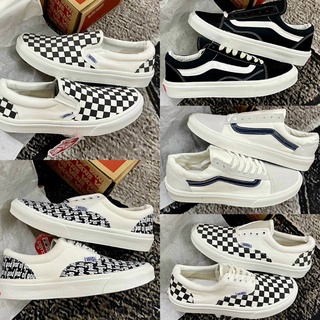 [ Freeship - Xả Kho ] Giày slipon caro thể thao checker board, Giày 𝐕.𝐀.𝐍.𝐒 lười nam nữ chữ xanh