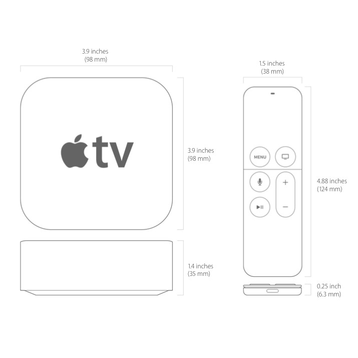 Apple TV 4K (thế hệ 5) - TV Box HDR âm thanh Dolby Atmos | Full Seal, Bảo Hành 1 Năm