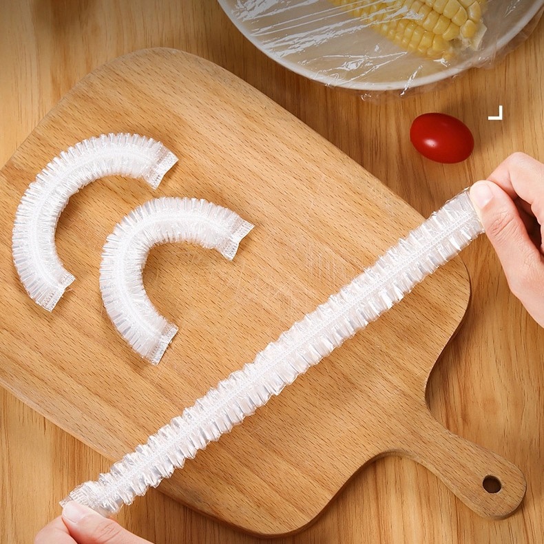 500 màng bọc thực phẩm có chun, túi bọc thức ăn bo chun co giãn, tái sử dụng, chất PE cao cấp an toàn - Homewares