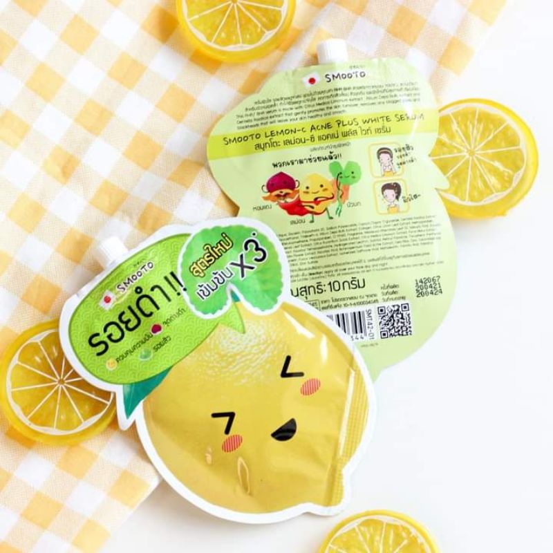 Tính chất Smooto Lemon-C 🍋Acne White Magic Serum 10g.