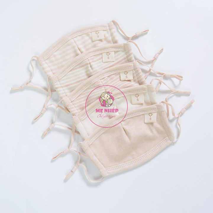 [ORGANIC Baby] Khẩu trang vải cao cấp cho bé từ 0 - 5 tuổi 100% COTTON HỮU CƠ TỰ NHIÊN