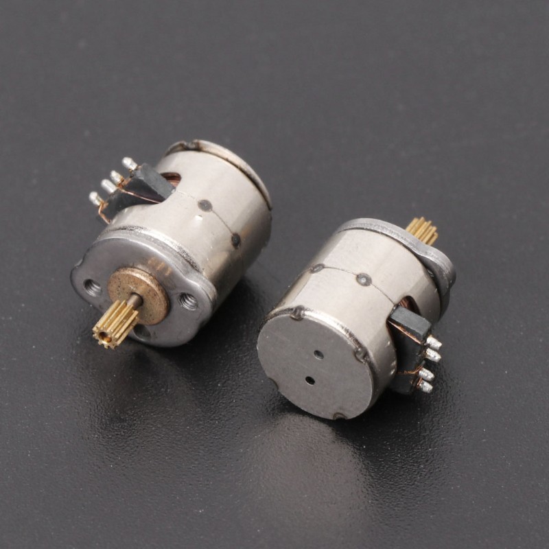 Set 10 Động Cơ Bước 3v 2 Phase 4 Dây Đường Kính 8mm Cho Máy Ảnh Kĩ Thuật Số