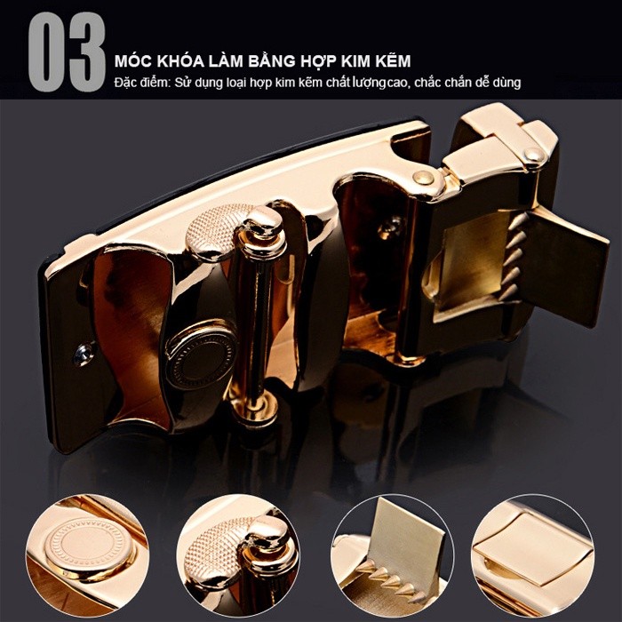 Thắt lưng da nam cao cấp - Kèm Hộp - Tặng Kính Xuyên Đêm | BigBuy360 - bigbuy360.vn