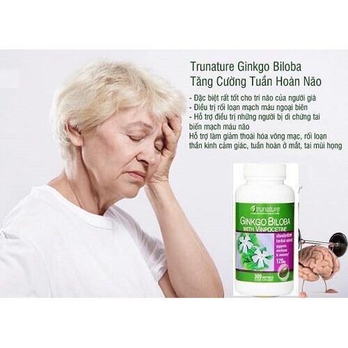 Viên uống bổ não Ginkgo Biloba 120mg chai 340 viên | Thế Giới Skin Care