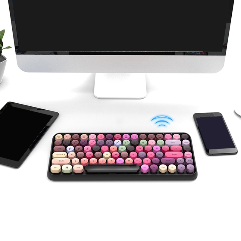 Bàn Phím Không Dây Kết Nối Bluetooth 308i Gọn Nhẹ Cho Laptop