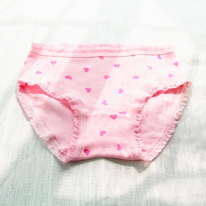 Quần chip cho bé gái từ 15-30kg, hàng cotton mềm đẹp viền ren xinh xắn