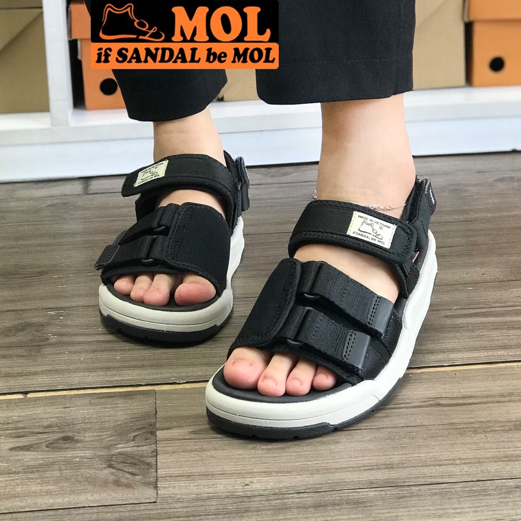 Sandal couple nam nữ quai dù cao cấp hiệu MOL MS1805R