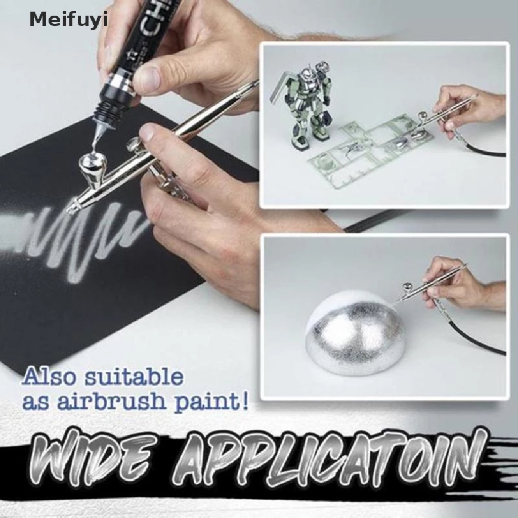 [Meifuyi] Silver Marker DIY Paint Mirror Chrome Finish Water UV Resistent Craftwork Pen COD
