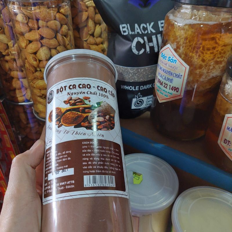 Cacao nguyên chất Đăk Lăk 500g Loại I