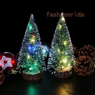 Cây Thông Giáng Sinh Mini 15cm Có Đèn Led