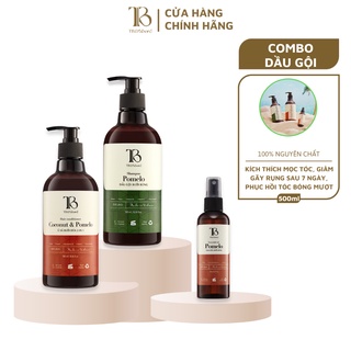 ComBo Dầu Gội Bưởi Rừng TB.D’ABORD giảm rụng & siêu mọc tóc, phục hồi tóc bóng mượt, kiềm dầu khô thoáng suốt ngày dài!