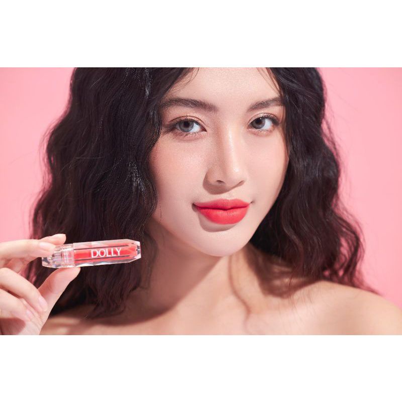 &lt;Cam Hồng sữa&gt;Son Dolly super matte hot trend 2021-Màu hot