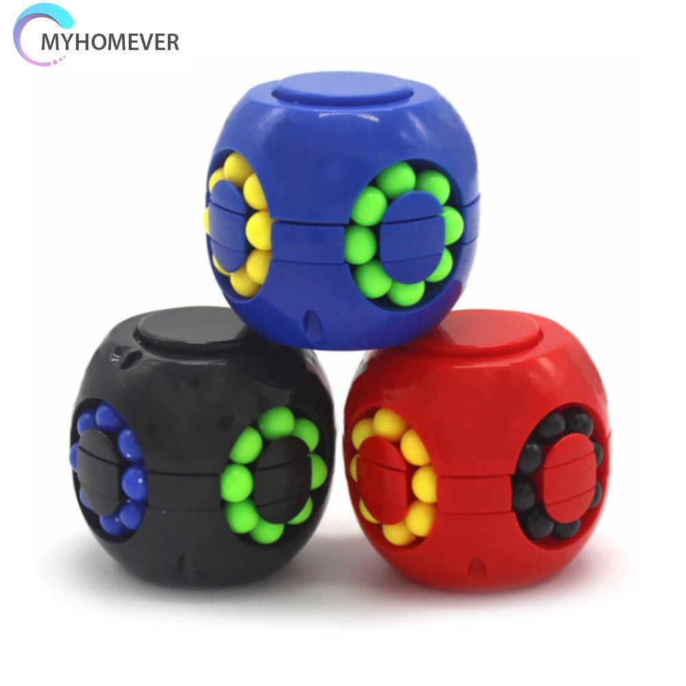 Pop It Fidget Đồ chơi Colorful Magic Cube Little Magic Bean Rotating Cube Kids Stress Relief Đồ chơi
