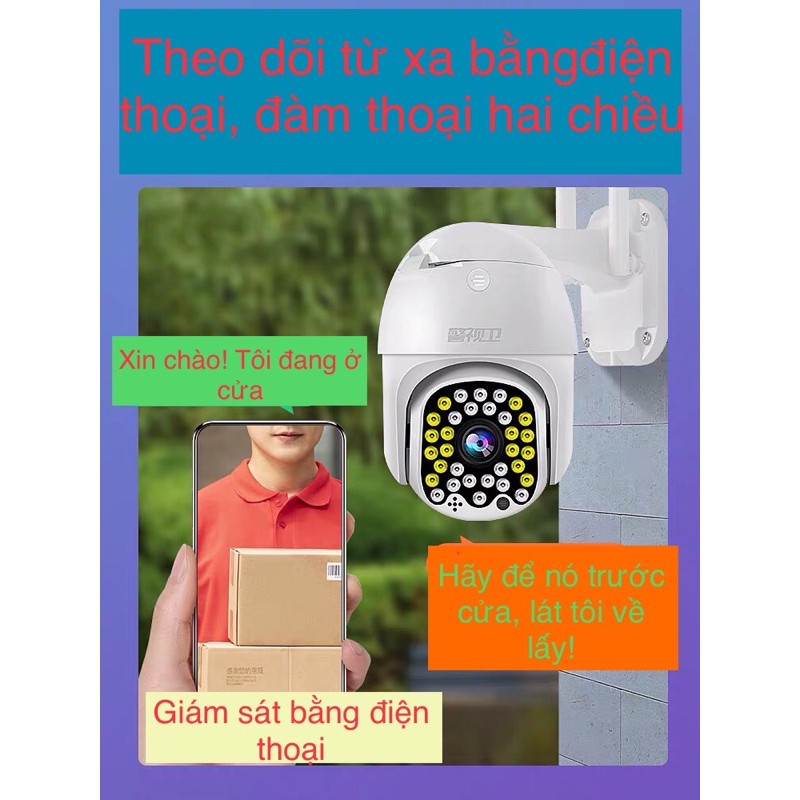 Camera 4G giám sát 360° sử dụng Sim 4G Full HD 1080P ngoài trời | BigBuy360 - bigbuy360.vn