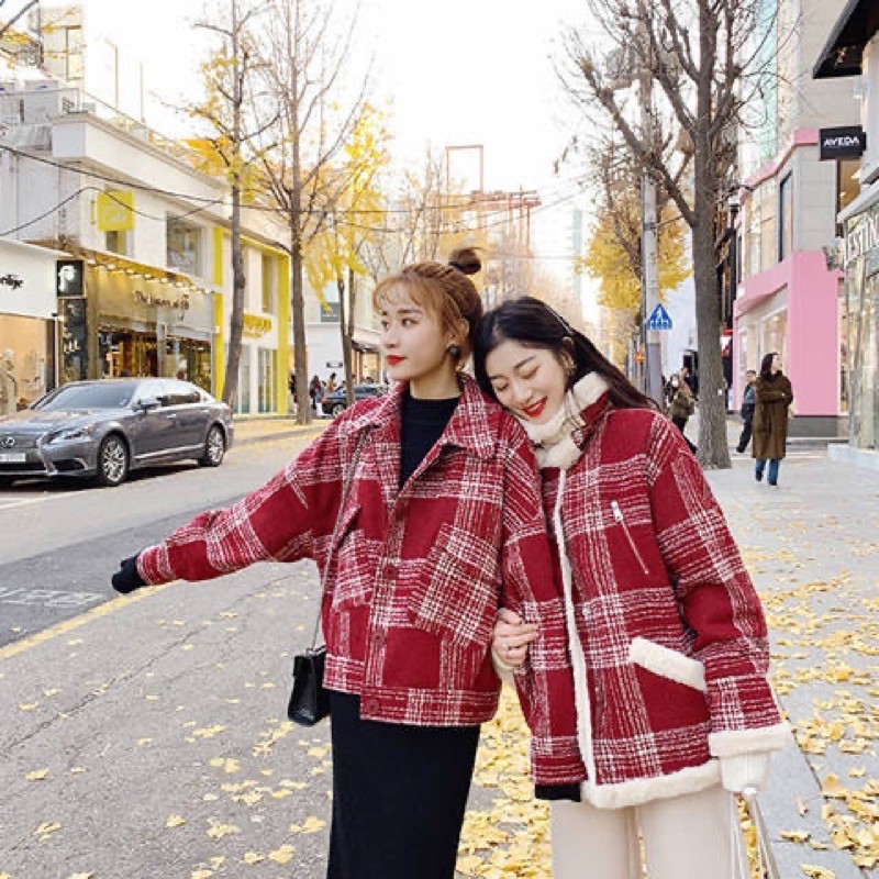 Order | Áo khoác retro len lót lông | BigBuy360 - bigbuy360.vn