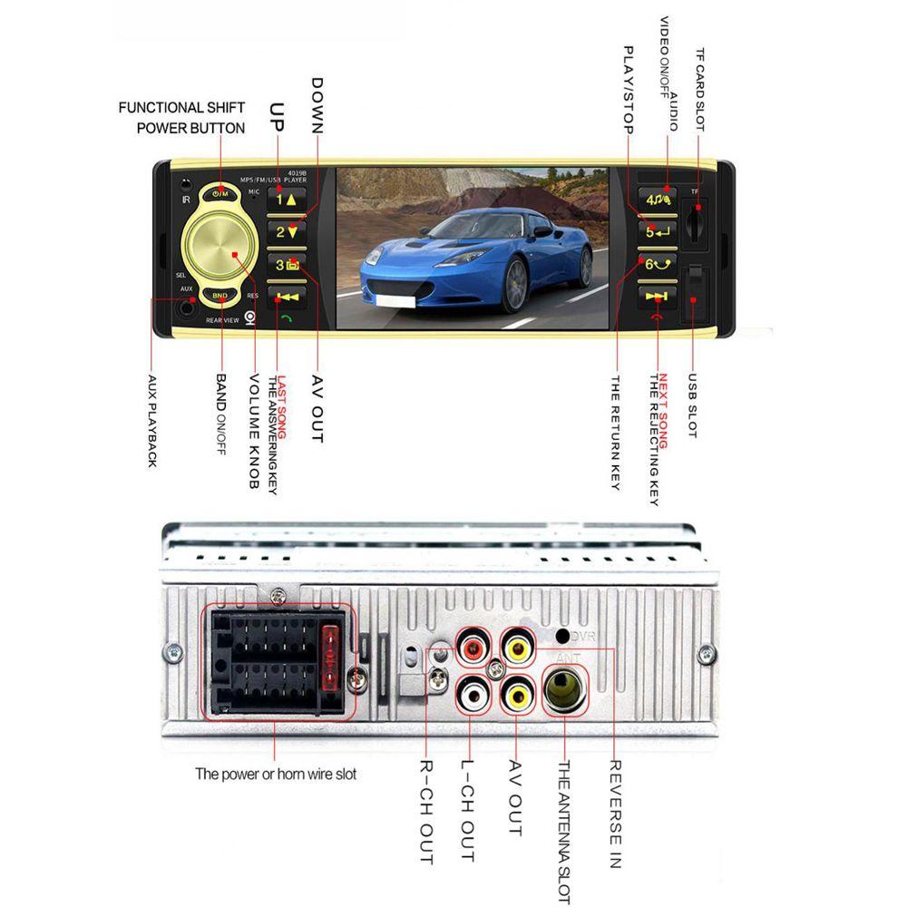 Máy Nghe Nhạc PISTA MP5 Màn Hình Cảm Ứng HD Cho Xe Hơi