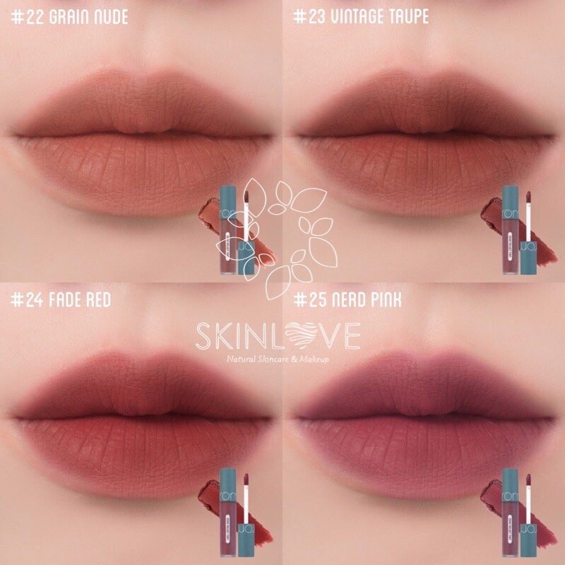 [Màu mới 22-25] Son Kem Lì Romand Zero Velvet Tint