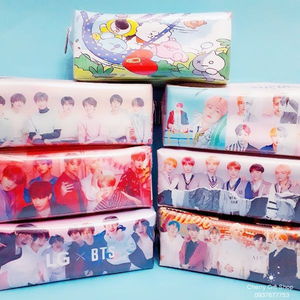 Bóp Bút Siêu Dễ Thương - Bóp Bút BTS BT21 - Qùa lưu niệm