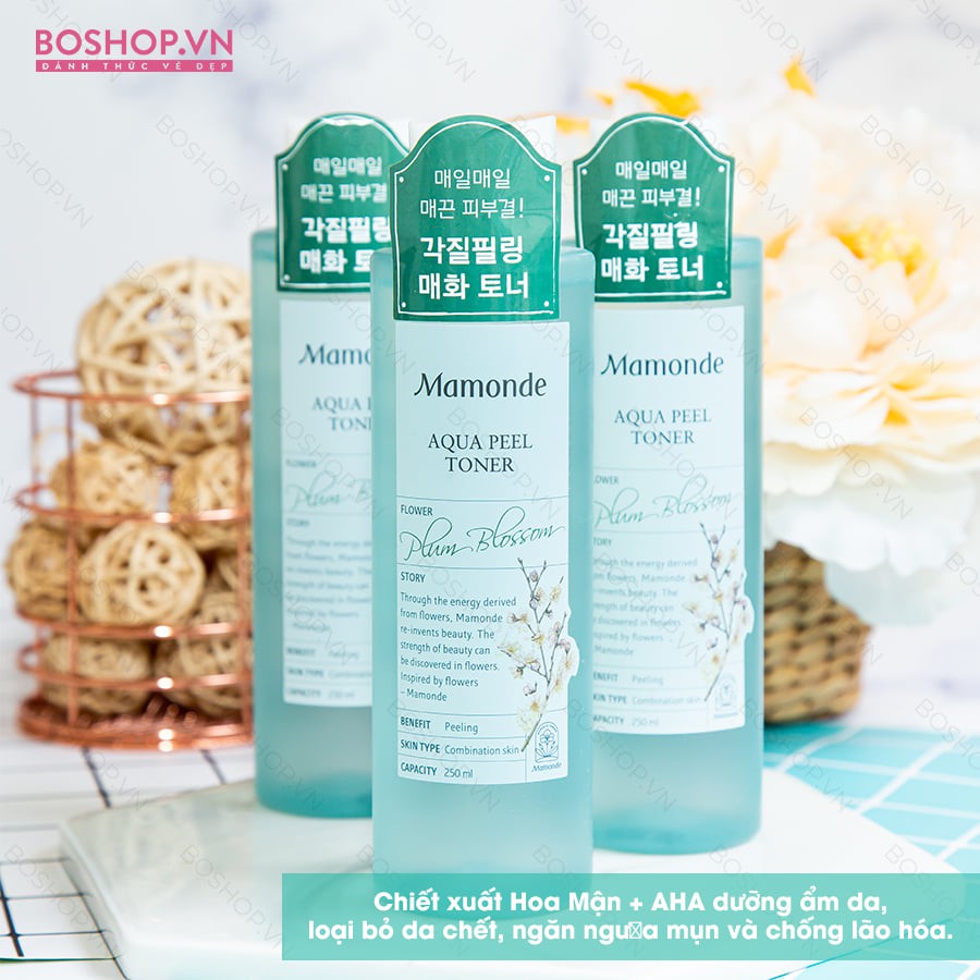 NƯỚC HOA HỒNG MAMONDE AQUA PEEL TONER 250ML CHÍNH HÃNG - 4927