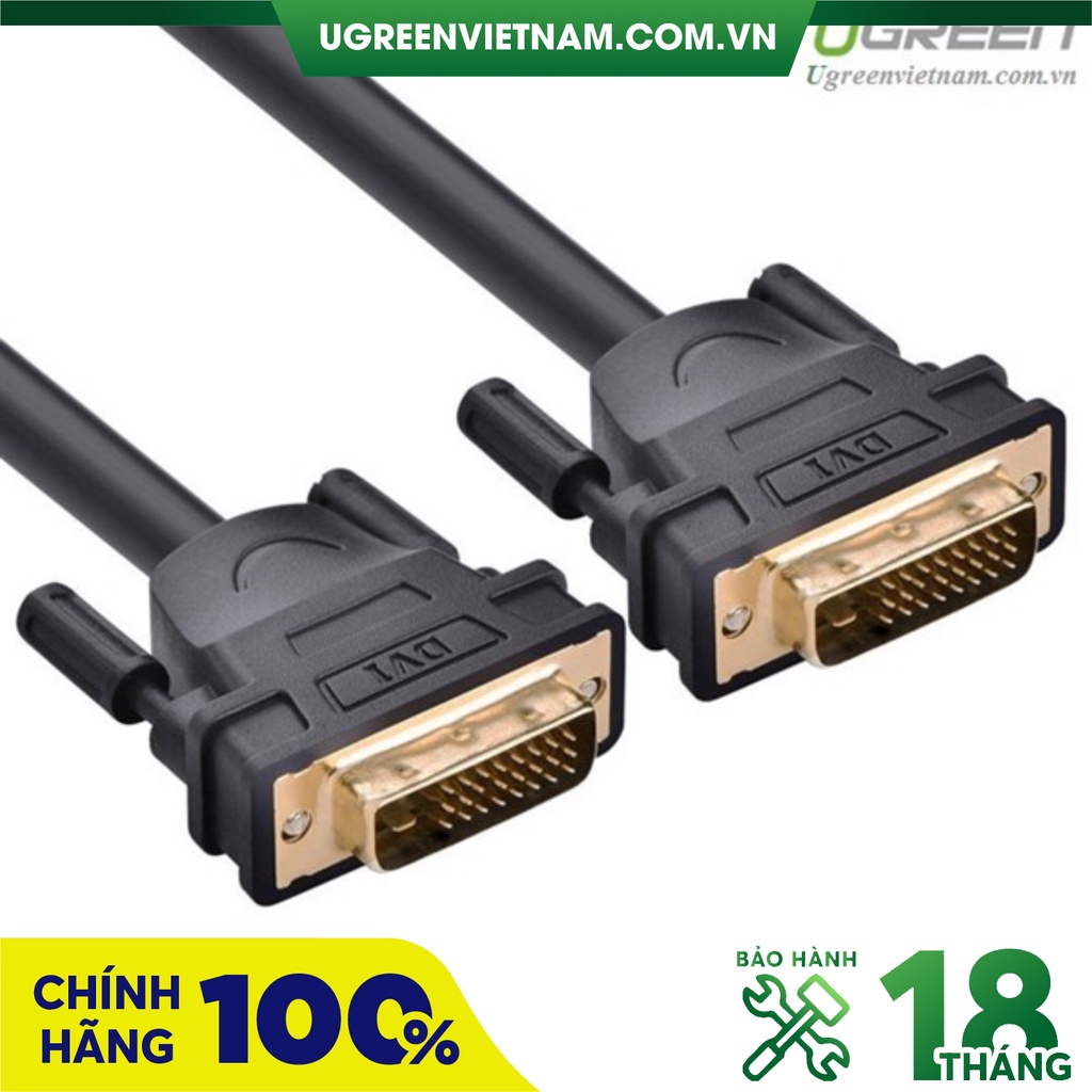 Cáp DVI to DVI 24 + 1 dài 10M đến 20M Cao cấp Chính hãng Ugreen