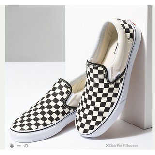 Slip on Vans Checker Board Slip On Black/off white check (caro, trắng)