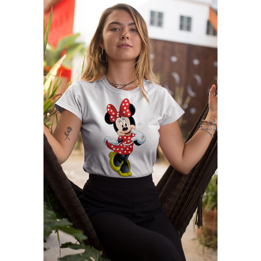 Áo thun Nữ in hình Chuột Mickey dễ thương -Cotton Thun - Phong Cách - Dẽ Thương - Cá Tính