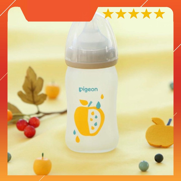 Bình sữa Pigeon thuỷ tinh nội địa Nhật phiên bản giới hạn 240ml và 160ml