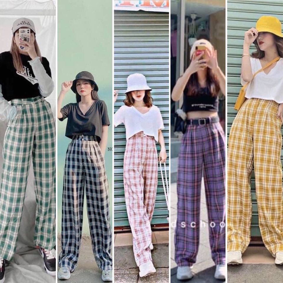 [SIÊU HOT] Quần nữ LONG caro pant 7 màu (Sỉ từ 5sp bất kì)