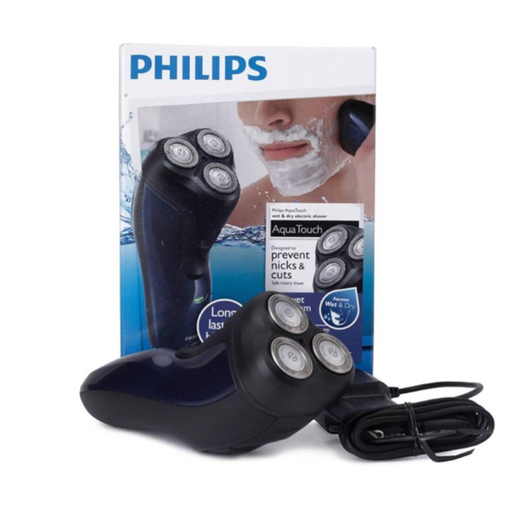 Máy cạo râu ướt và khô cao cấp thương hiệu Philips AT620 - Công Suất: 2W - Hàng Nhập Khẩu