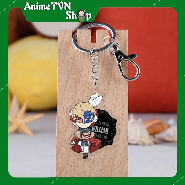 Móc khoá Mica dây xịn anime Black Clover - Nhựa Cứng Acrylic In 2 mặt sắc nét ( ảnh thật )