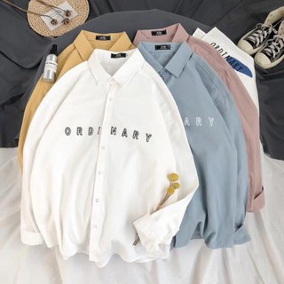 Sơ Mi Nam Tay Dài Chữ ORDINARY Trước Ngực SP026841/ Hình Shop Tự Chụp