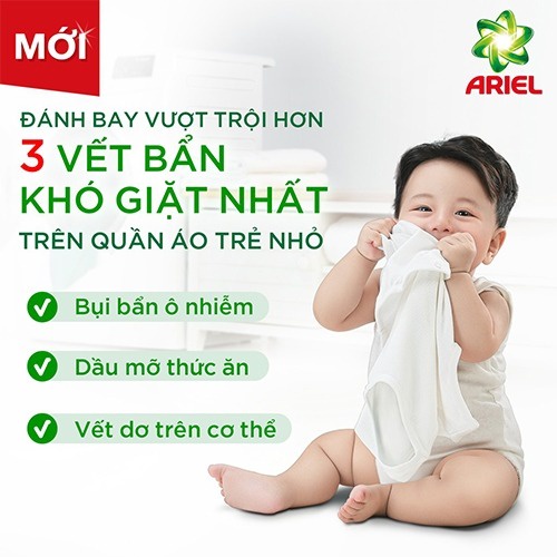 Nước Giặt Dịu Nhẹ Ariel Matic Túi 2,15kg