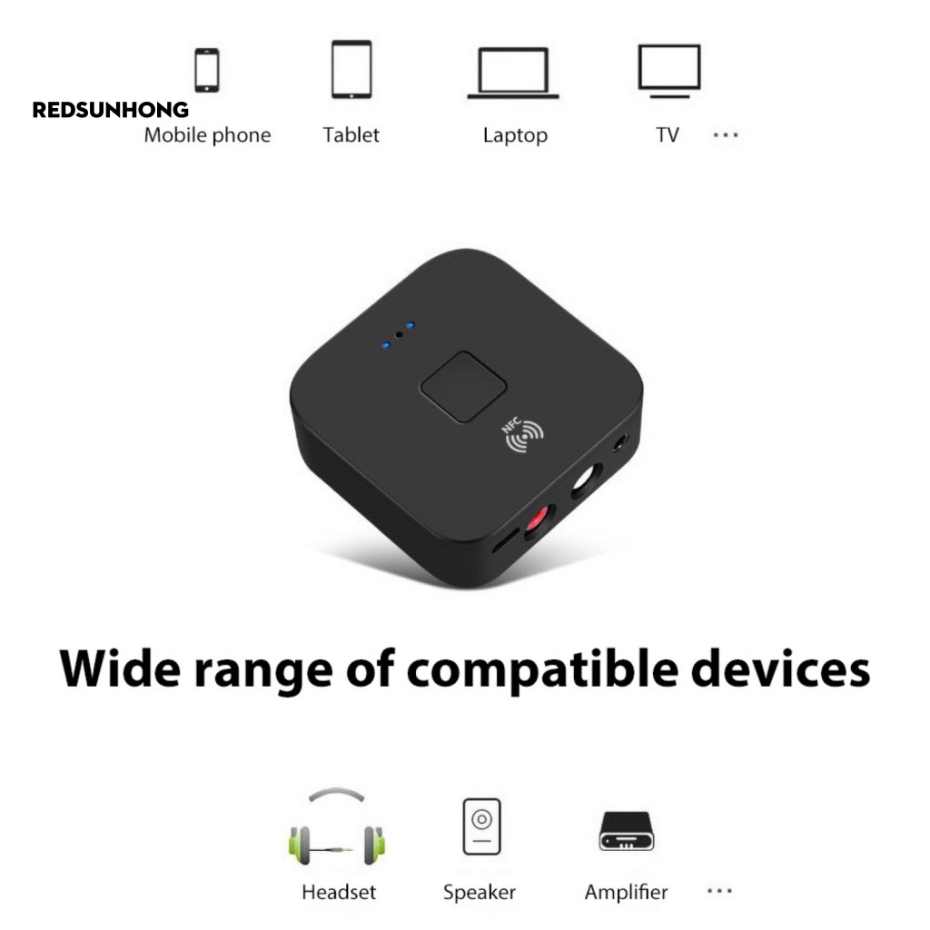 Thiết Bị Nhận Tín Hiệu Không Dây AUX 2RCA Bluetooth NFC Giảm Tiếng Ồn Cho Xe Hơi