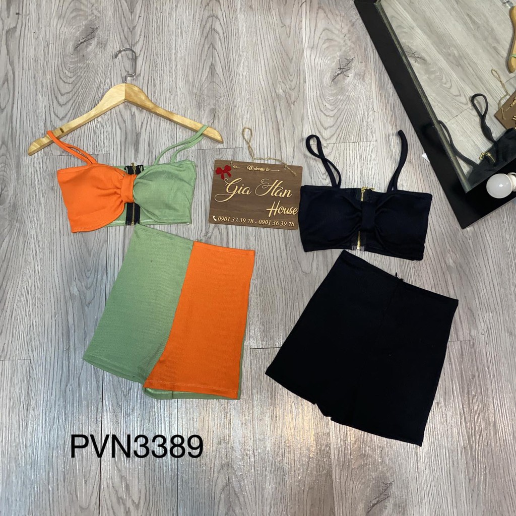 Bộ áo phối 2 màu
