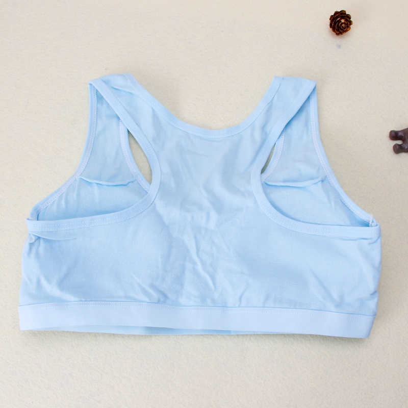 Áo Ngực Thể Thao Không Gọng Bằng Cotton Cho Bé Gái