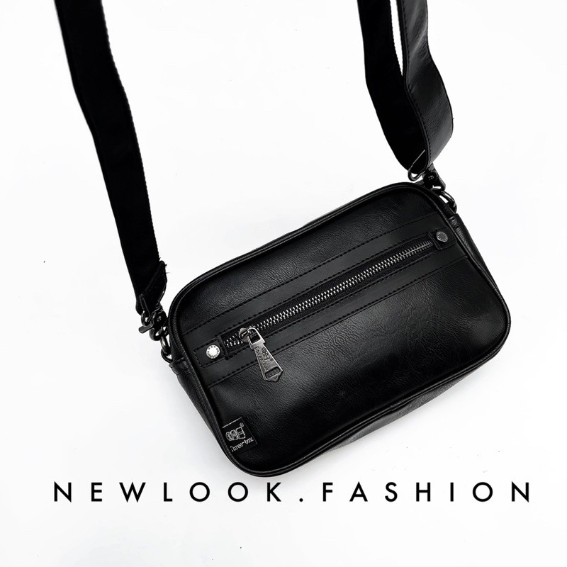  ★ TÚI ĐEO CHÉO NAM NỮ DA PU TRƠN CAO CẤP 3 NGĂN TIỆN LỢI | BigBuy360 - bigbuy360.vn