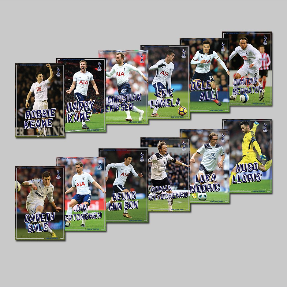 Poster hình cầu thủ bóng đá Tottenham Hotspurs