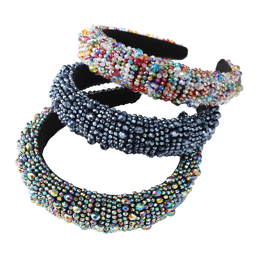 Băng Đô Cài Tóc Phối Hạt Lấp Lánh Phong Cách Retro