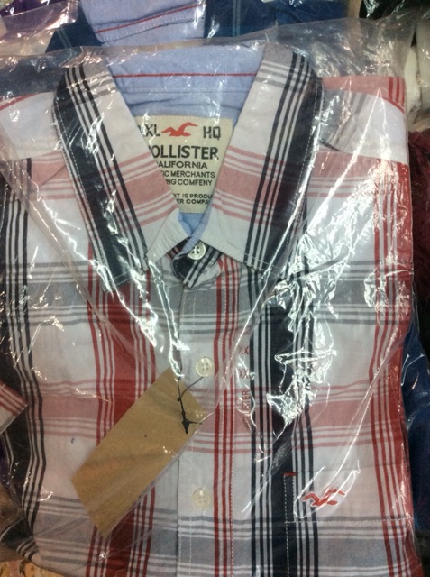 Áo Sơ mi HOLLISTER Tay Ngắn sọc kẻ | BigBuy360 - bigbuy360.vn