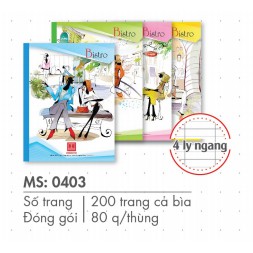 Tập Học Sinh  (4 ly ngang, 4 ô) - Hồng Hà 96 200 Trang - Mẫu Ngẫu Nhiên