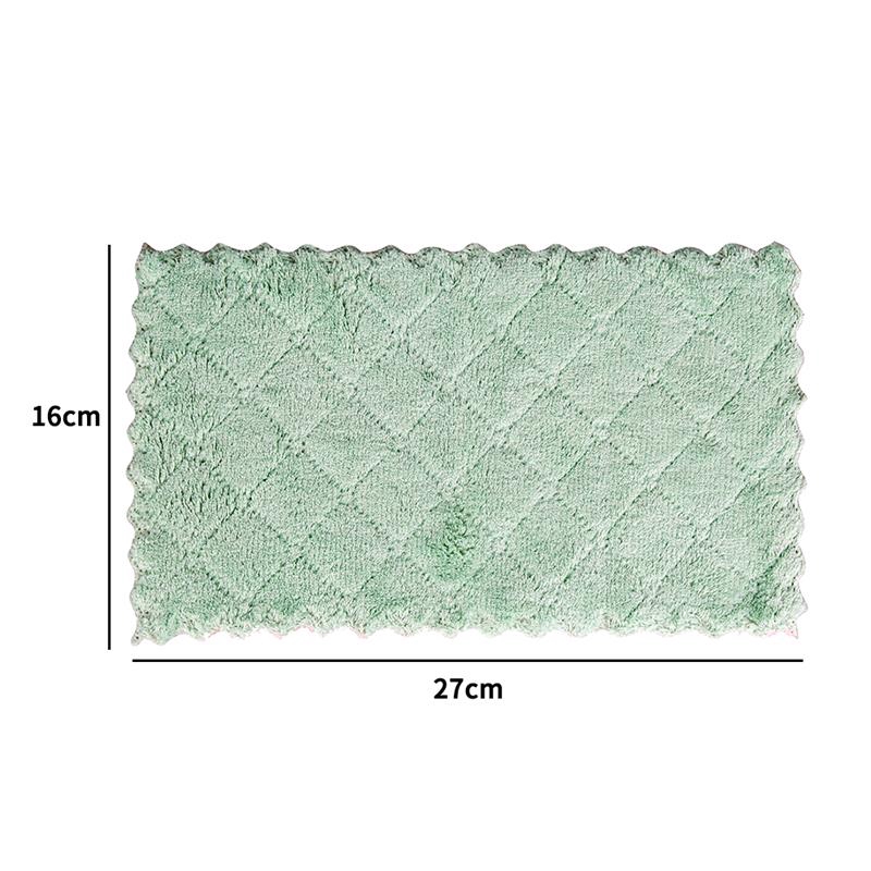 Khăn lau đồ dùng nhà bếp bằng nhung san hô chống dính thấm hút dầu tiện dụng | BigBuy360 - bigbuy360.vn