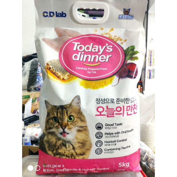 Thức ăn hạt cho mèo Catsrang/Today dinner/Nabirang/Natural born. Nhập khẩu hàn quốc túi 5kg