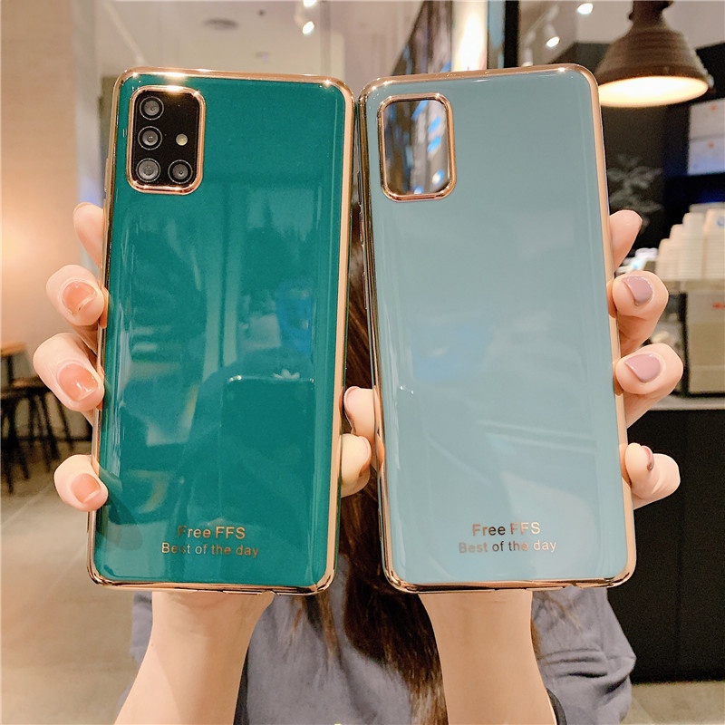 Ốp Điện Thoại Silicone Mạ Màu Cho Samsung Galaxy Note 20 Ultra 8 9 10 Lite Pro A5 A6 A7 A8 Plus 2018