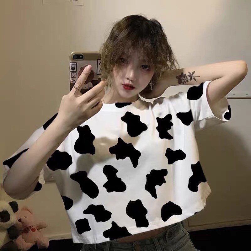 Áo Croptop Bò Sữa