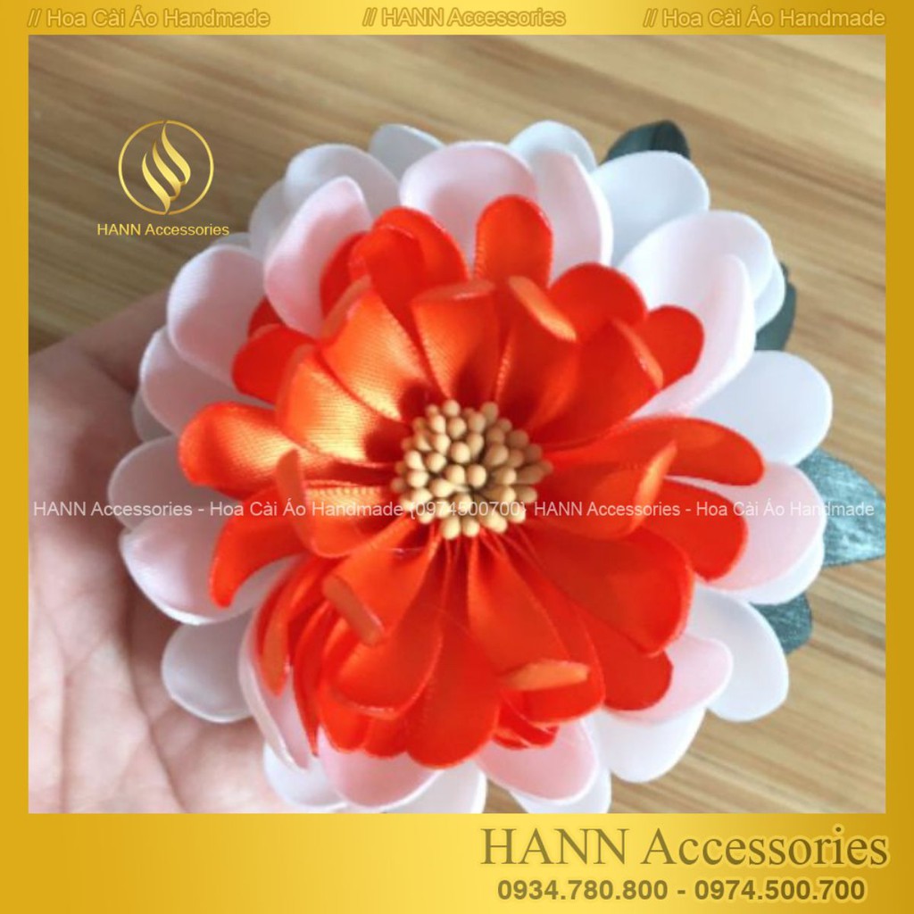 Hoa cài áo hoa cúc phối màu siêu đẹp - Hoa Cài Áo - Phụ Kiện Cài Áo