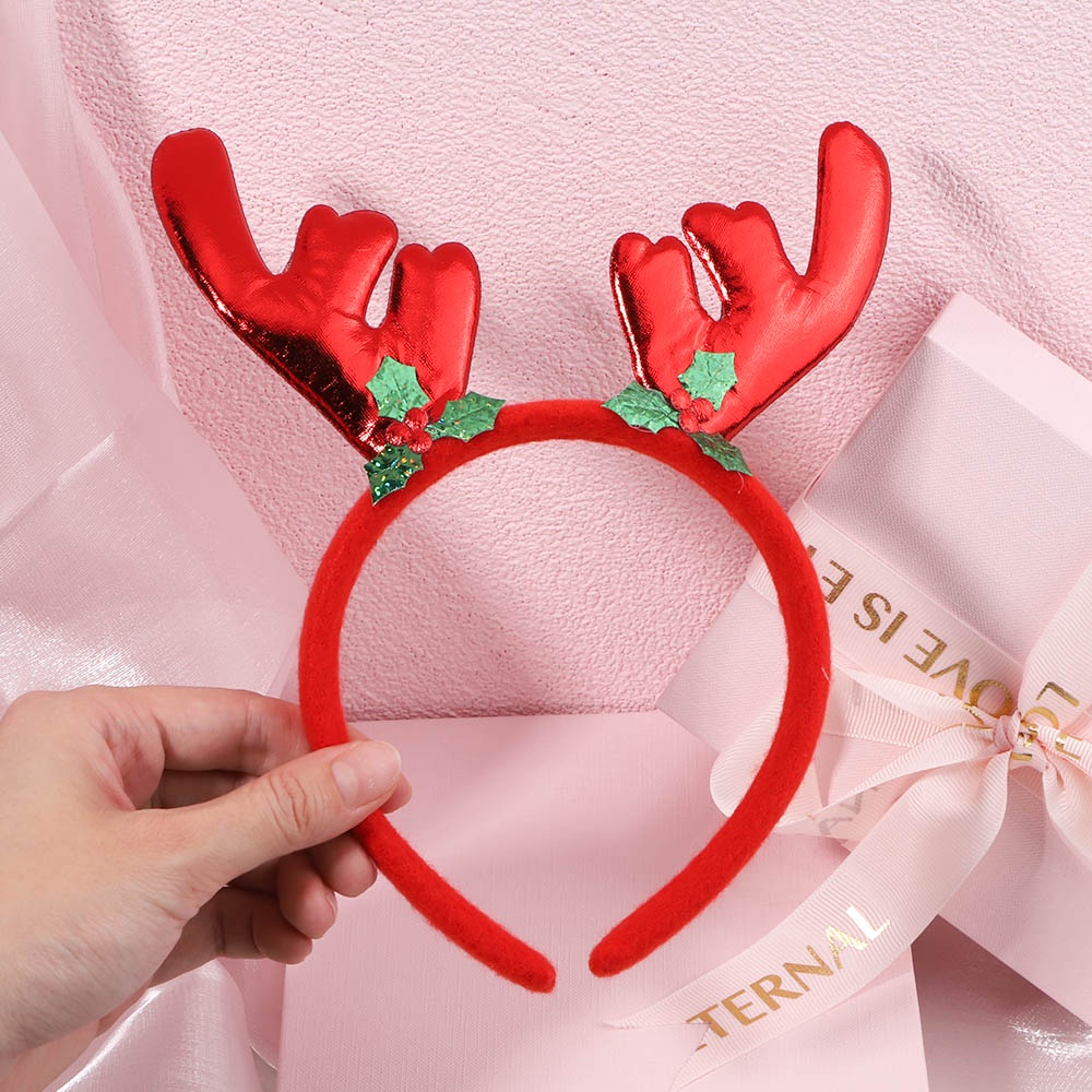 Cài tóc KIDSBOWS kiểu Giáng Sinh màu đỏ hình ông già Noel